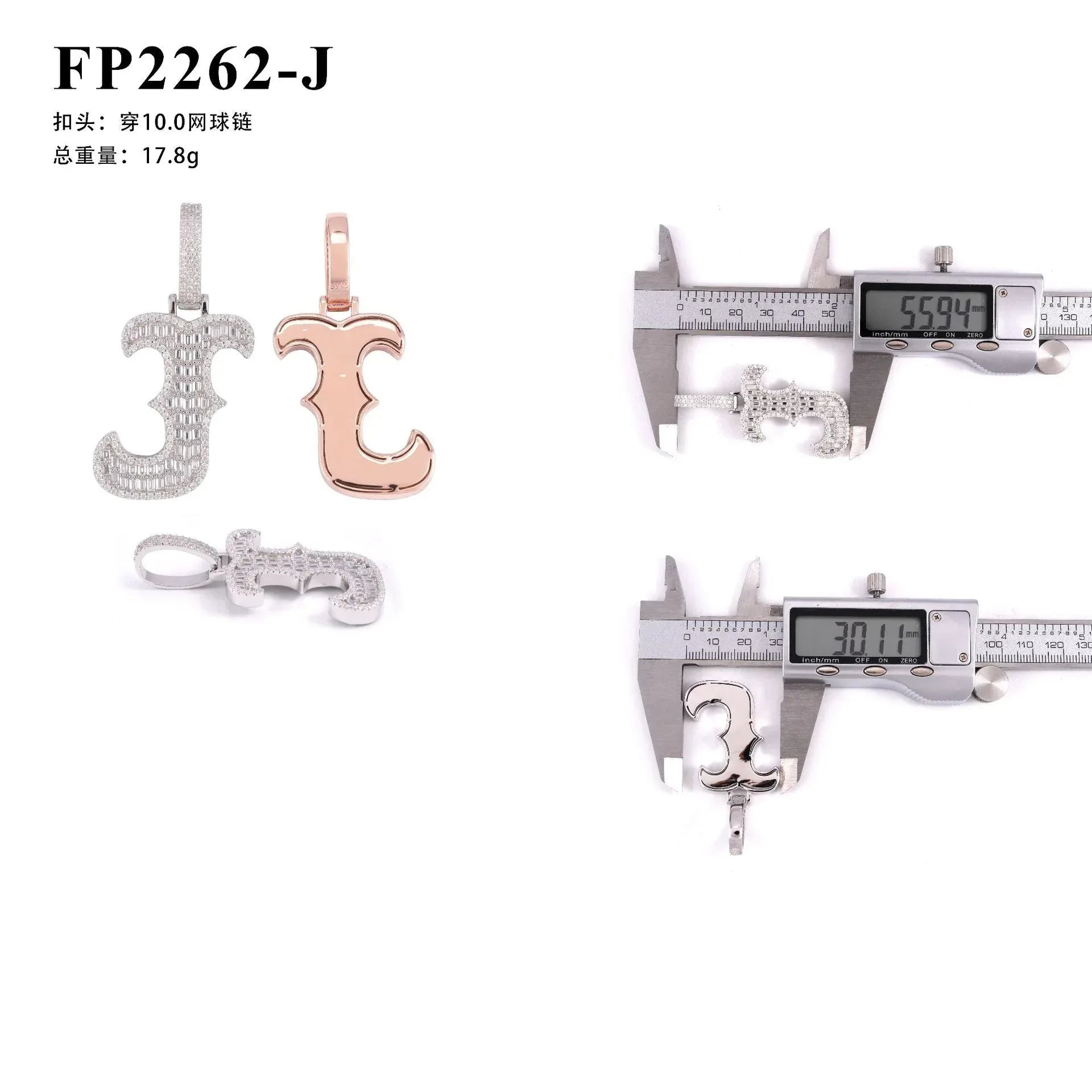 New Personalized Letter Hip-Hop Pendant – S925 Silver Moissanite, Trendy Custom Jewelry - CaratixJewelry